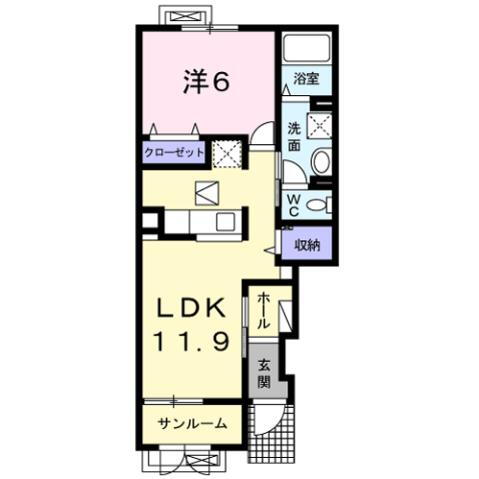 秋田県秋田市新屋日吉町 新屋駅 1LDK アパート 賃貸物件詳細