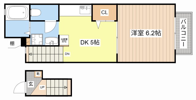 滋賀県東近江市妙法寺町 八日市駅 1DK アパート 賃貸物件詳細