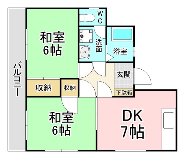 福岡県北九州市戸畑区東大谷３ 枝光駅 2DK マンション 賃貸物件詳細