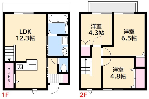 広島県広島市西区井口台１ 新井口駅 3LDK アパート 賃貸物件詳細