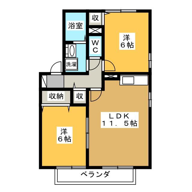 岐阜県各務原市蘇原早苗町 六軒駅 2LDK アパート 賃貸物件詳細