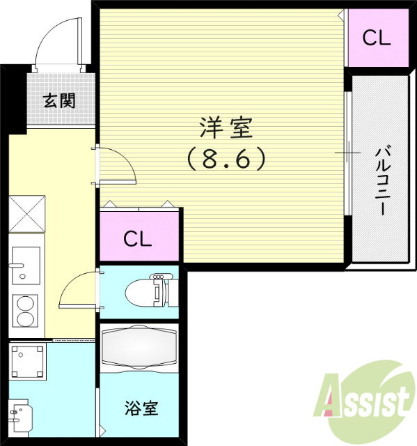 兵庫県尼崎市大庄西町１ 武庫川駅 1K アパート 賃貸物件詳細