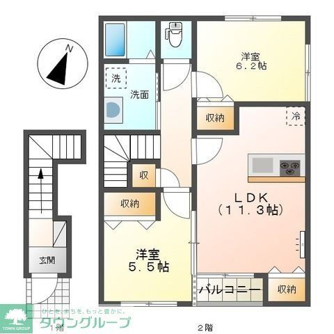 神奈川県小田原市新屋 飯田岡駅 2LDK アパート 賃貸物件詳細