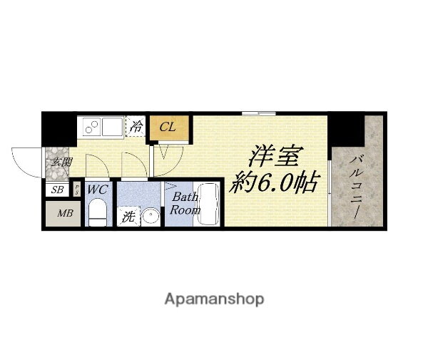 大阪府大阪市港区市岡元町２ 弁天町駅 1K マンション 賃貸物件詳細