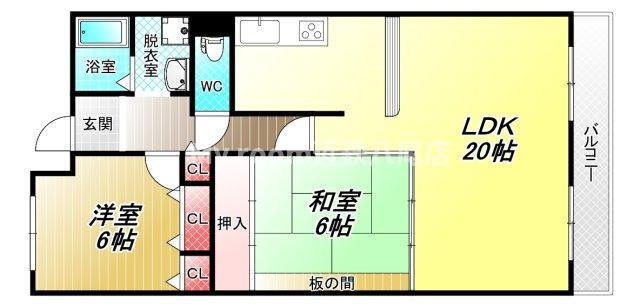 大阪府八尾市山賀町３ 久宝寺口駅 2LDK マンション 賃貸物件詳細