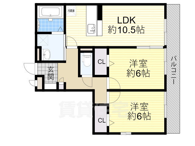 大阪府堺市北区中百舌鳥町１ なかもず駅 2LDK アパート 賃貸物件詳細