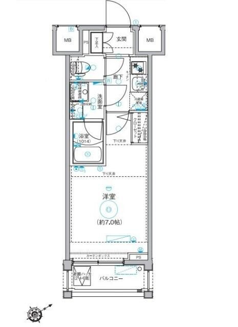 神奈川県横浜市西区浅間町３ 平沼橋駅 1K マンション 賃貸物件詳細
