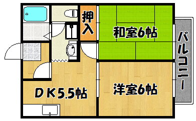 兵庫県神戸市西区王塚台７ 西明石駅 2DK アパート 賃貸物件詳細