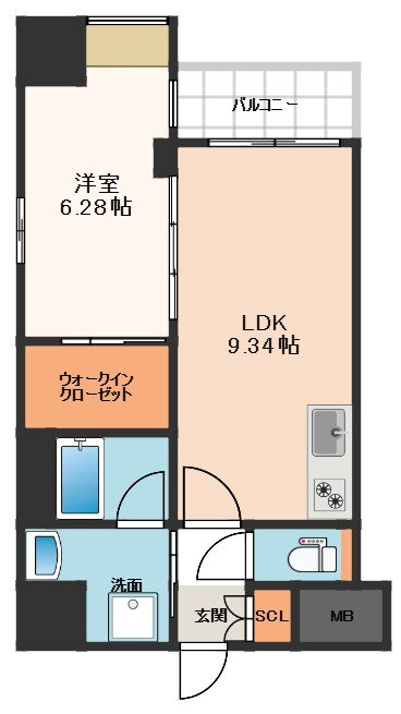 大阪府大阪市中央区農人橋３ 堺筋本町駅 1LDK マンション 賃貸物件詳細