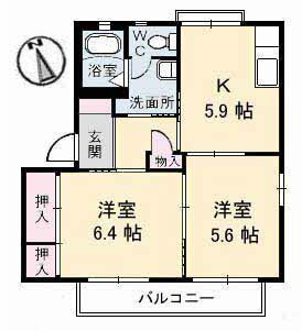 広島県福山市東川口町５ 東福山駅 2K アパート 賃貸物件詳細