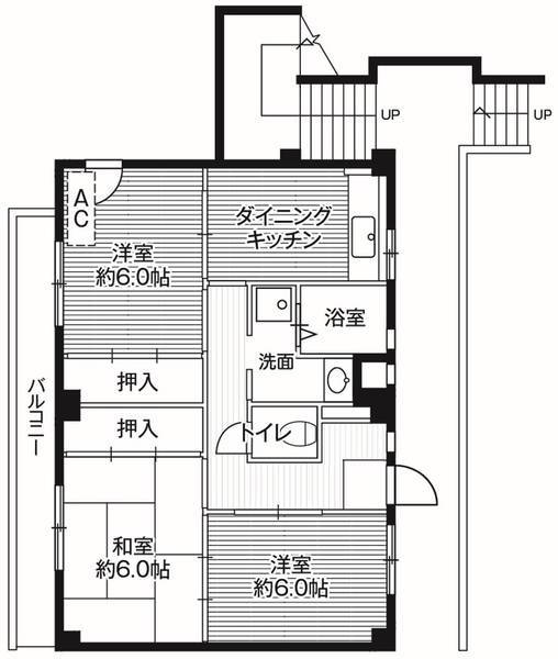 千葉県野田市山崎 運河駅 3DK マンション 賃貸物件詳細