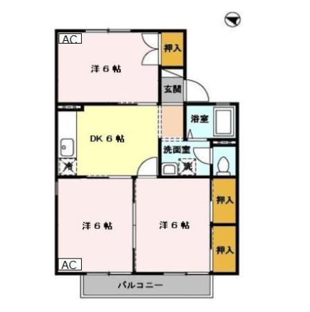 熊本県合志市幾久富 光の森駅 3DK アパート 賃貸物件詳細