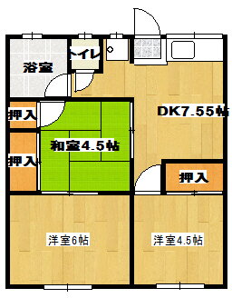 津浦アパート 2階 3DK 賃貸物件詳細