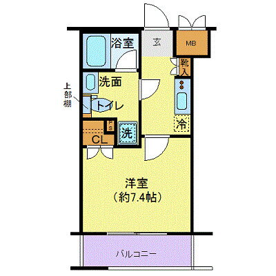 神奈川県川崎市高津区溝口２ 溝の口駅 1K マンション 賃貸物件詳細