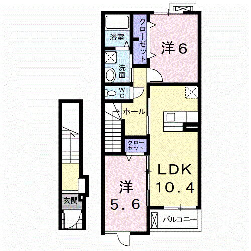 岐阜県可児市土田 可児川駅 2LDK アパート 賃貸物件詳細