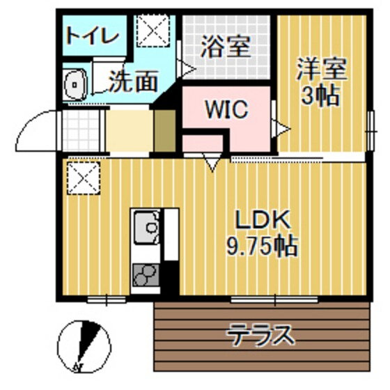 富山県砺波市太郎丸 1LDK アパート 賃貸物件詳細