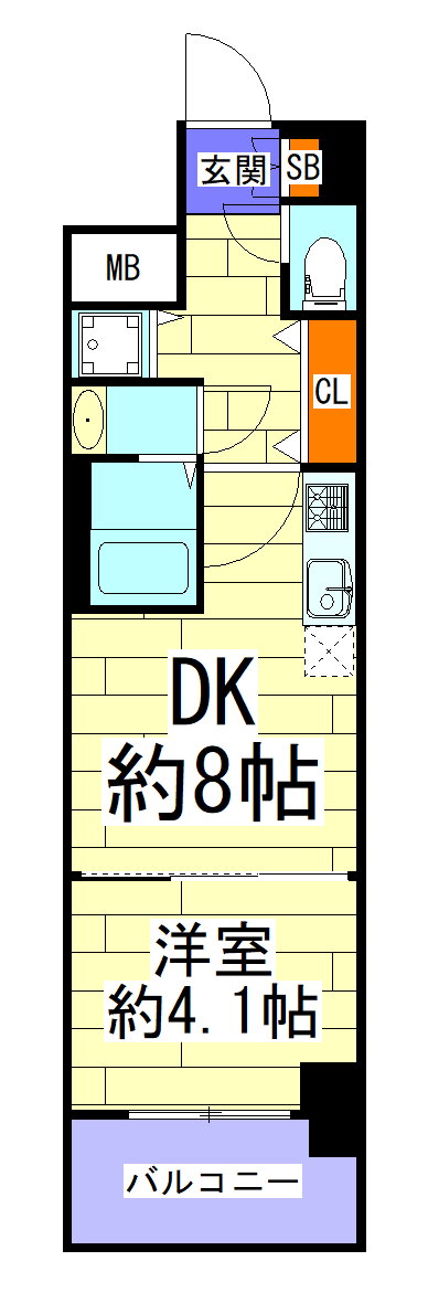 レオンコンフォート本町クレセント 7階 1DK 賃貸物件詳細