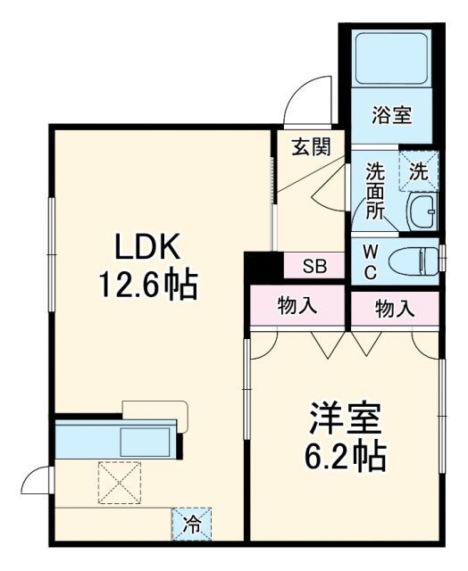 埼玉県越谷市大字袋山 大袋駅 1LDK アパート 賃貸物件詳細
