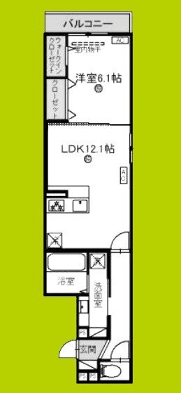 兵庫県西宮市常磐町 さくら夙川駅 1LDK アパート 賃貸物件詳細