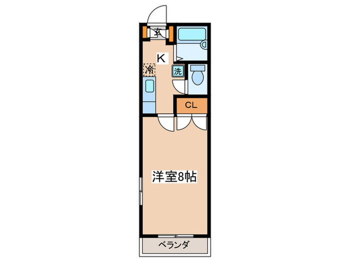 神奈川県川崎市多摩区登戸 登戸駅 1K アパート 賃貸物件詳細