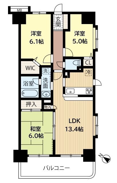埼玉県上尾市上町１ 上尾駅 3LDK マンション 賃貸物件詳細