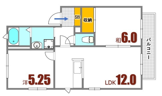 広島県安芸郡海田町南昭和町 海田市駅 2LDK アパート 賃貸物件詳細