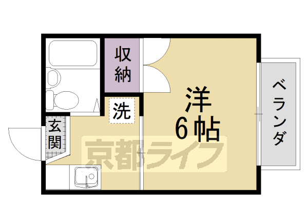 京都府京都市南区唐橋西寺町 西大路駅 1K アパート 賃貸物件詳細