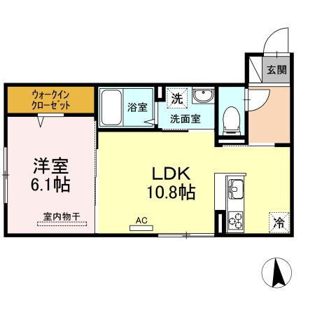 岡山県岡山市中区赤田 岡山駅 1LDK アパート 賃貸物件詳細