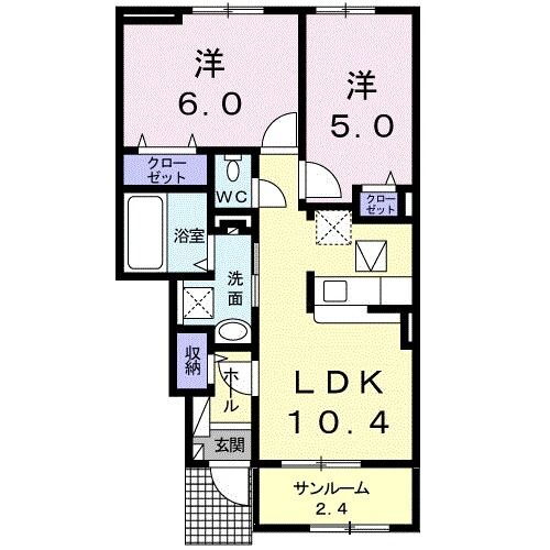 群馬県太田市中根町 木崎駅 2LDK アパート 賃貸物件詳細