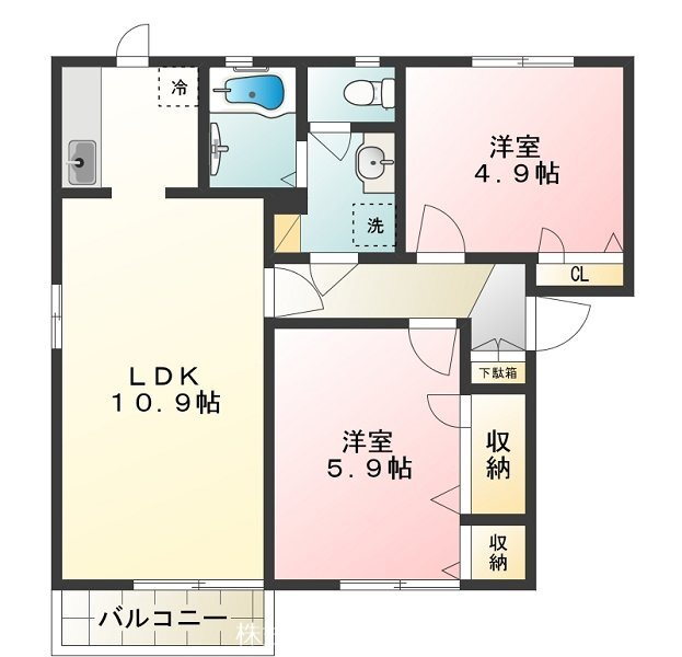 東京都日野市万願寺３ 万願寺駅 2LDK アパート 賃貸物件詳細