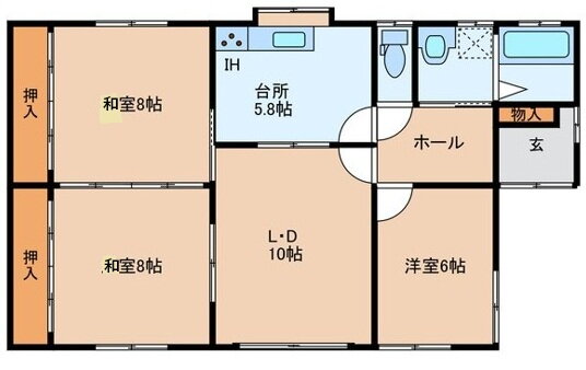 宮城県柴田郡大河原町字西桜町 大河原駅 3LDK 一戸建て 賃貸物件詳細