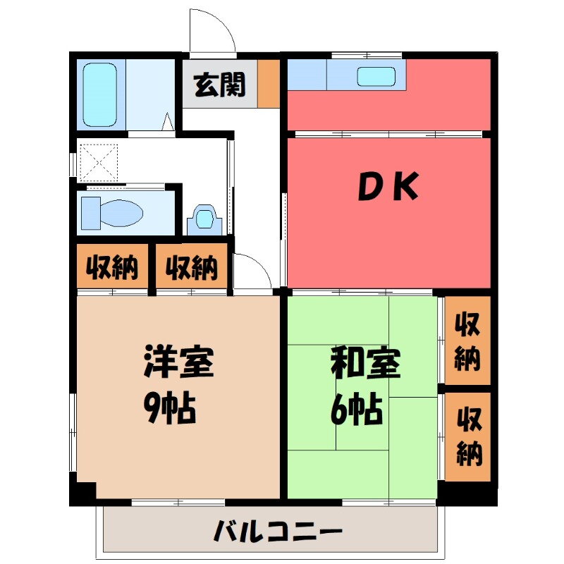 群馬県伊勢崎市連取元町 新伊勢崎駅 2DK マンション 賃貸物件詳細