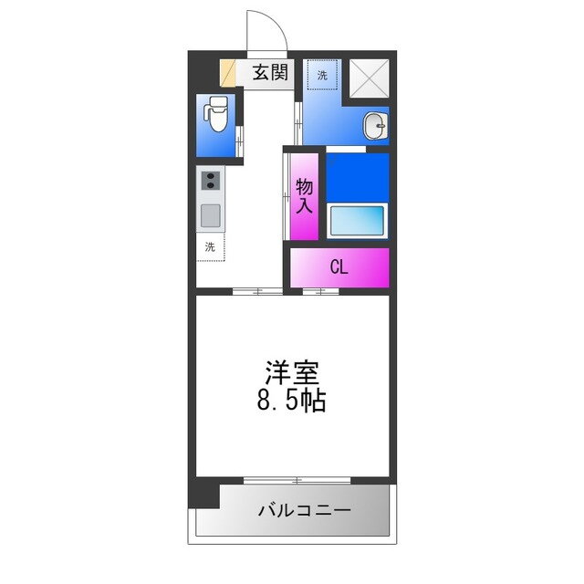 大阪府東大阪市友井５ 弥刀駅 1K マンション 賃貸物件詳細