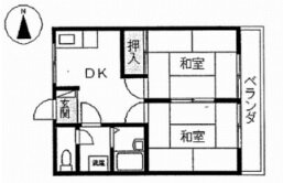 岡山県倉敷市田ノ上 球場前駅 2DK アパート 賃貸物件詳細