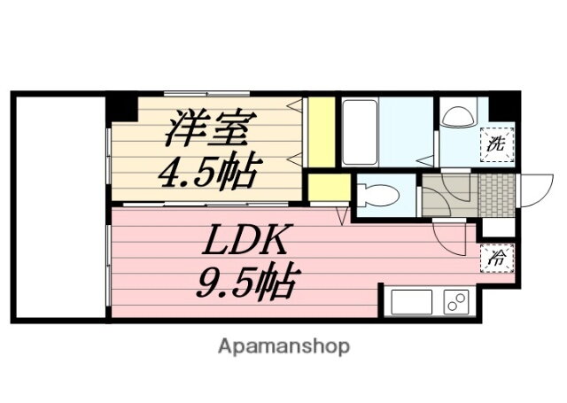 金太郎ヒルズ２５５ 4階 1LDK 賃貸物件詳細