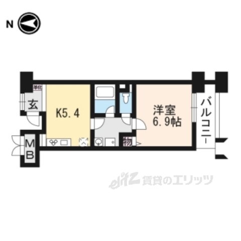 京都府京都市山科区東野片下リ町 東野駅 1DK マンション 賃貸物件詳細