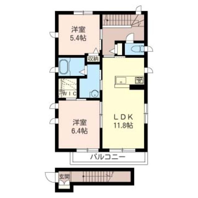 埼玉県川口市前川４ 蕨駅 2LDK アパート 賃貸物件詳細