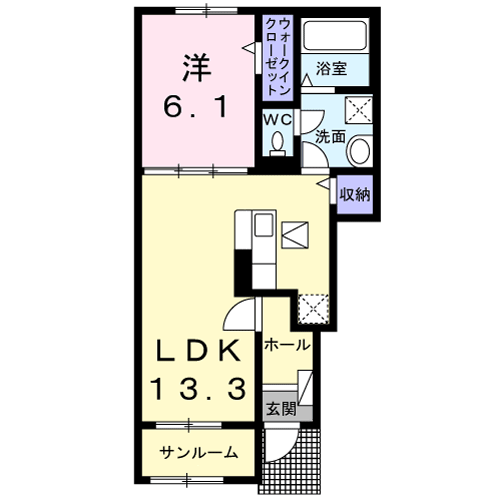 茨城県神栖市深芝 鹿島神宮駅 1LDK アパート 賃貸物件詳細
