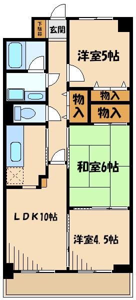 コリーヌ梶ヶ谷 3階 3LDK 賃貸物件詳細