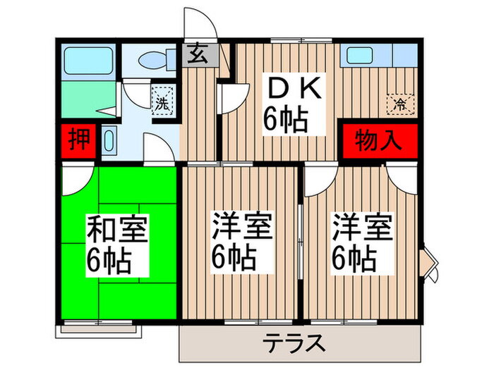 埼玉県上尾市本町４ 上尾駅 3DK アパート 賃貸物件詳細