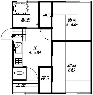 静岡県浜松市中央区小豆餅１ 2K 一戸建て 賃貸物件詳細