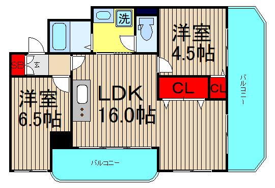 ライオンズマンション靭公園 11階 2LDK 賃貸物件詳細