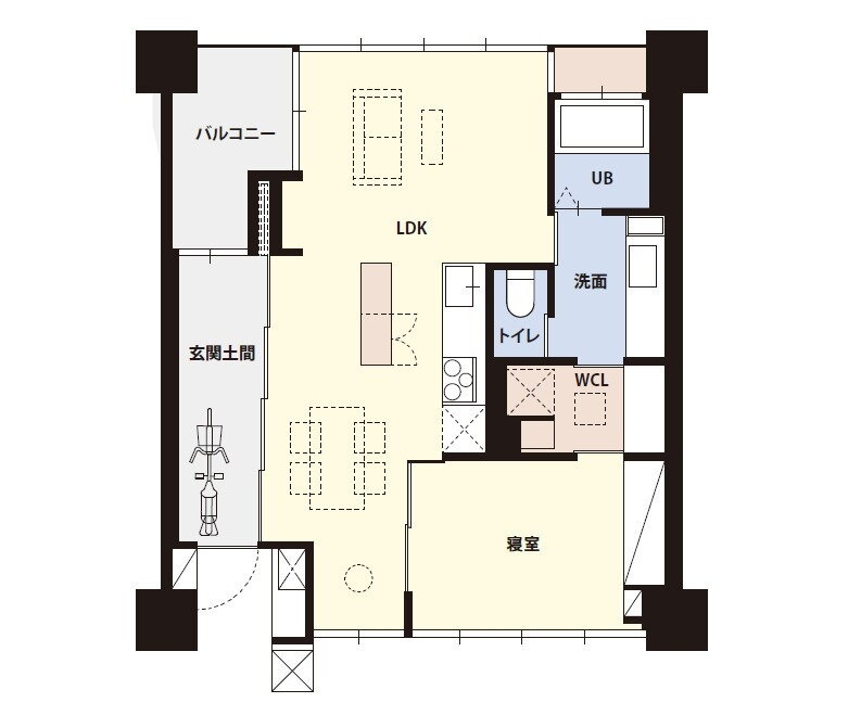 京都府京都市下京区西七条北衣田町 西大路駅 1LDK マンション 賃貸物件詳細