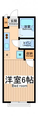 カーサ中山 2階 1K 賃貸物件詳細