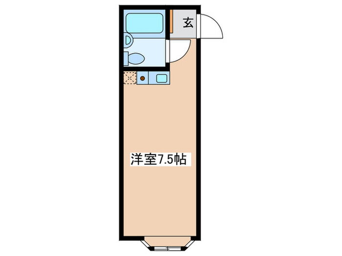 フォレストハウス 2階 ワンルーム 賃貸物件詳細