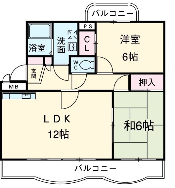 フローリア 2階 2LDK 賃貸物件詳細