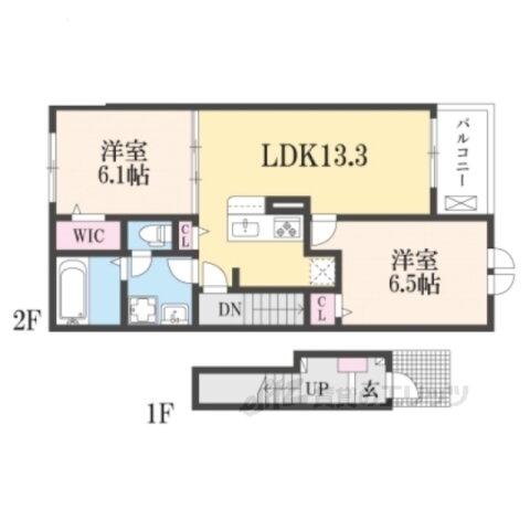 滋賀県大津市見世２ 唐崎駅 2LDK アパート 賃貸物件詳細