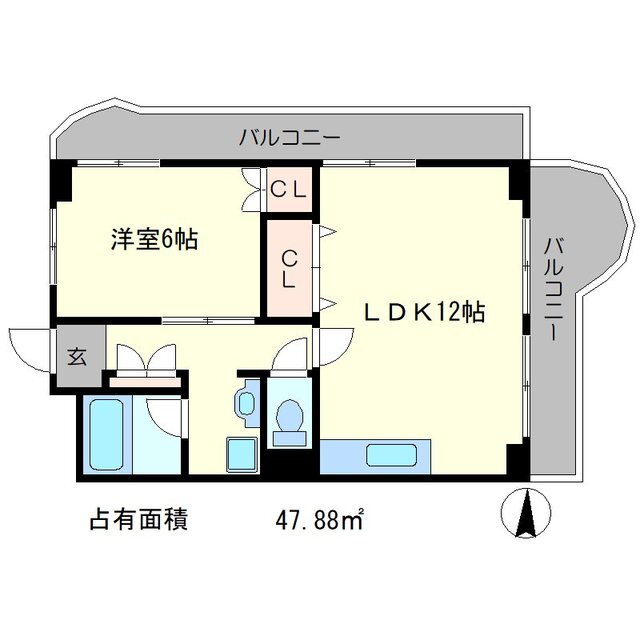 ハイデンス北大路 4階 1LDK 賃貸物件詳細