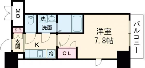 エスリード三宮旭通 14階 1K 賃貸物件詳細