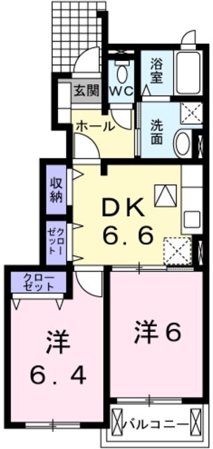モン・サン・クレールＩＩ 1階 2DK 賃貸物件詳細